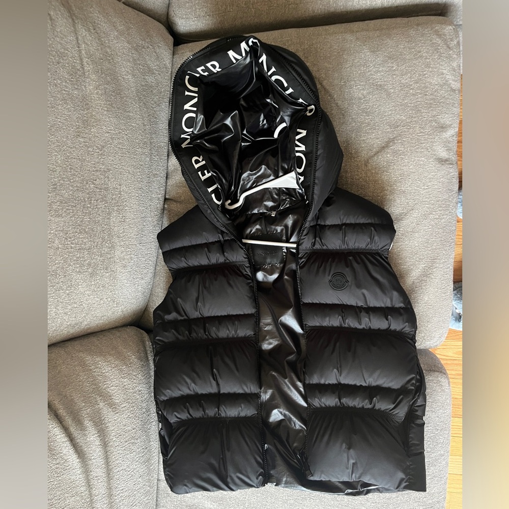 Moncler Black Puffer Vest